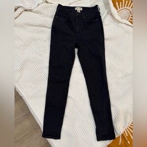Madewell Women's High-waisted Black Skinny Jeans